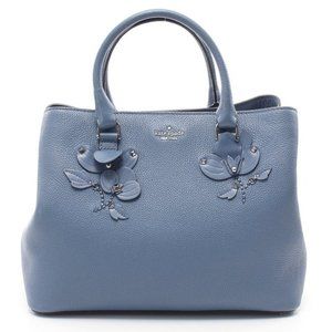 Kate Spade Slate Blue Crossbody Bag with Floral Accents